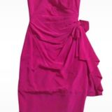 Silk Studio Vintage  Fuchsia Strapless Dress Photo 0