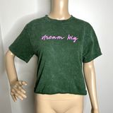 Mighty fine Green Graphic Short Sleeve Tee Photo 0