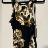 DKNY NWT Women's Floral Print Liquid jersey Dressy Top Sleeveles Blouse Small Photo 0