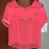 Divided Neon Pink Top Photo 0