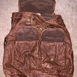 Delia's Brown Backpack Leather Like Material Photo 0
