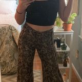 Veronica M Snakeskin Print Flare Pants Photo 0