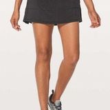 Lululemon Pace Rival Skirt (Regular) *4-way Stretch 13" Black size 8 Photo 0