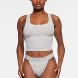 SKIMS  Cotton Rib Tank Light Heather Grey Photo 0