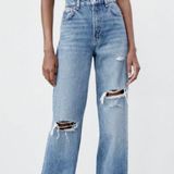 ZARA ripped wide leg jeans Photo 0
