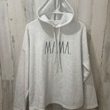 Rae Dunn  Pullover Mama Graphic Cozy Lightweight Hoodie- Light Gray size XL Photo 0