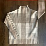 Max Studio Pattern Mock Neck Sweater Photo 0