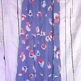 Jessica Simpson  Floral Maxi Dress in Blue with Spaghetti straps Photo 0