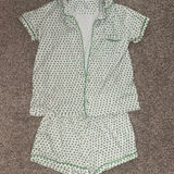 Roller Rabbit  Green Heart Pajama Set Photo 0