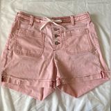 Anthropologie Chino by Anthropology Button Fly High Rise Shorts Photo 0