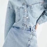 ZARA Denim Skirt Mini Photo 0