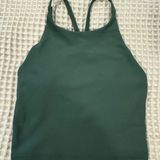 Old Navy Active  Green workout cropped tank Removable padding Photo 0
