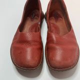 Born Shoes Born Red Slip On Loafers Size 9 Photo 0
