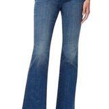 Chico's Chico’s So Slimming Jeans Sz 2.5/Lg/14 Short Dark Wash Flared Leg Stretch ExCond Photo 0