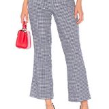 L'Academie Revolve L’ Academie The Roxo Pant in Navy Check Photo 0