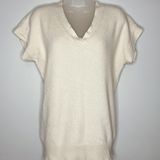 Vila Milano Oversized V-neck Short Sleeved Sweater Vest Photo 0