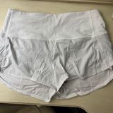 Lululemon White 2.5” Speed Up Shorts Highrise Photo 0