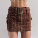 Urban Outfitters Brown Corduroy Skirt Photo 0