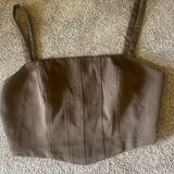 Emory park brown cropped tank Photo 0