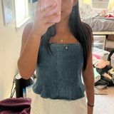 American Eagle America Eagle denim top Photo 0