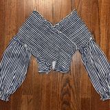 ZARA Cropped Top With Elastic Detail Photo 0