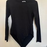 MANGOPOP  Bodysuit Long Sleeve Black Photo 0