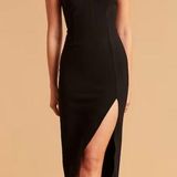 Abercrombie & Fitch Plunge Neck MIDI Dress Photo 0