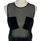 Sparkle & Fade Sparkle Fade Top Medium Black Sheer Mesh See Through Club Sexy Photo 0