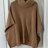 Ann Taylor  tan turtleneck poncho in XS/S Photo 0