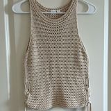 Gap  Crotchet Sleeveless Tank Top Sweater Color Cream Size XS Photo 0
