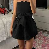 Free People Black Romper With Bow Photo 0