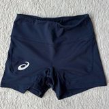 ASICS Women's Navy Blue Spandex Shorts Photo 0