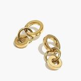 Madewell NWT New  To The Market Link Dangle Brass Earrings Photo 0