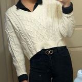 Tilly's White Knit Sweater Photo 0