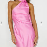 Hello Molly  Luxe Arrival Satin Mini Dress Pink Photo 0