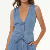 Young Fabulous and Broke Veda Denim Vest Photo 0