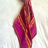 Oscar de la Renta Thin Long Silk Neck Scarf Photo 0