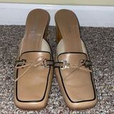 via spiga Womens Vintage  Mule Natural Tan With Black Piping 9 Photo 0