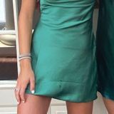 Lovers + Friends Green Cow Neck Dress Photo 0