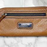 Nicole Miller Brown Zip Wallet Photo 0