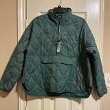 Alpine Design  Quilted Green Pullover Jacket Photo 0