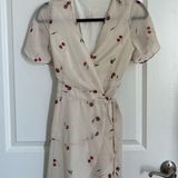 Cherry Wrap Dress Tan Photo 0