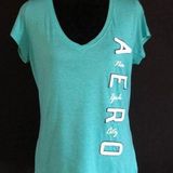 Aeropostale Teal  New York City Shirt Photo 0