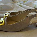 Donald Pliner  kitten heel with gold embellishment Photo 0