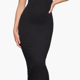 SKIMS NWOT  Fits Everybody Mock Neck Dress in Onyx, Size S Photo 0