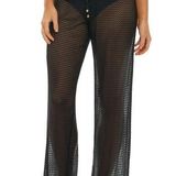 Jordan Taylor Women's  Mesh Swim Cover-Up Pants size small black Photo 0