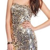 As You Wish As U Wish Sweetheart Line Mini Sequin Dress Photo 0