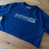 Alphalete Navy Blue  T Shirt Photo 0