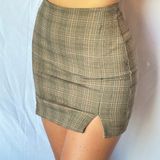 John Galt Mini Plaid Skirt Photo 0