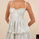 Lulus  Mini Silver Dress Photo 0